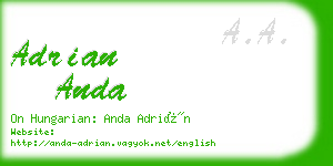 adrian anda business card